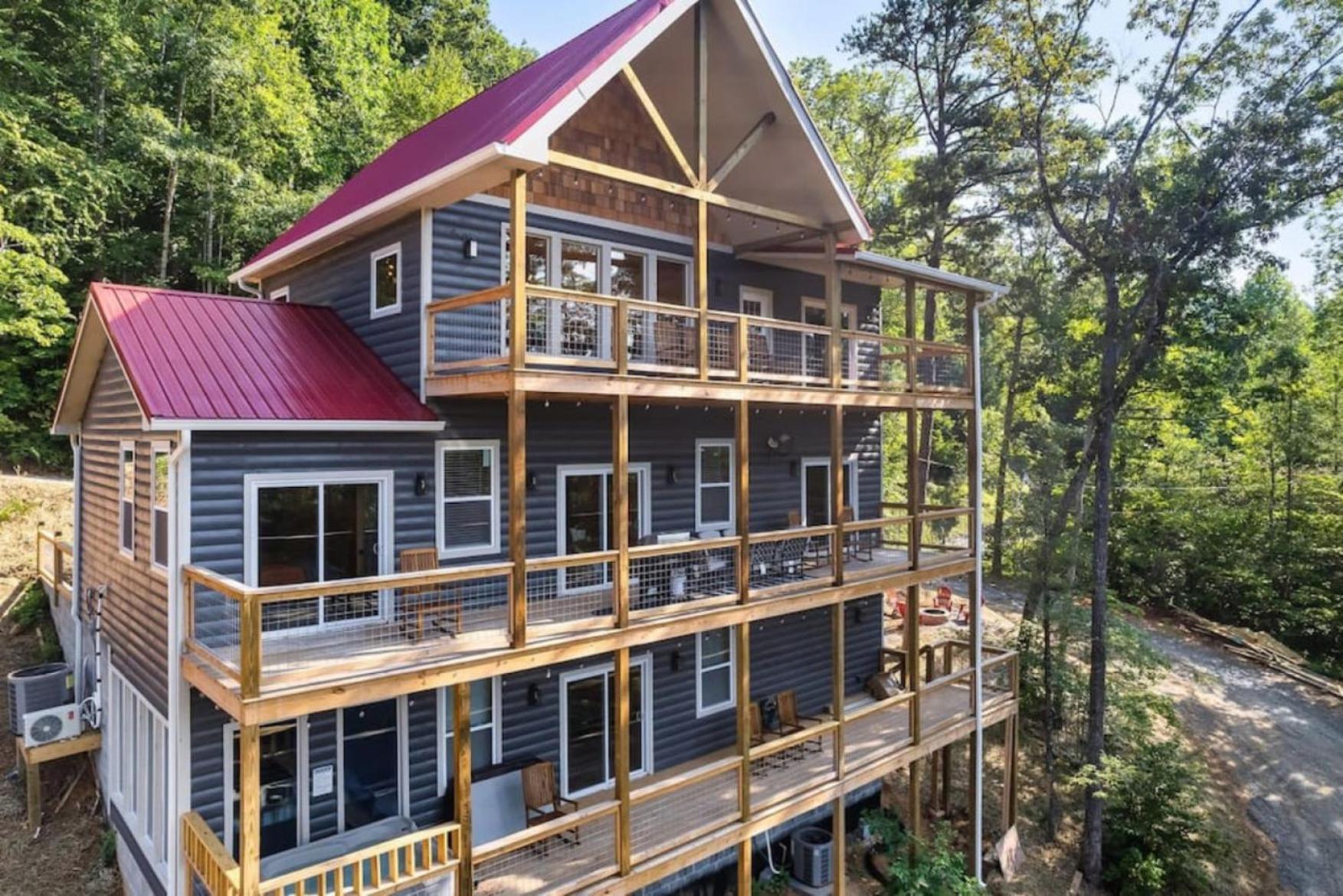 Tranquil Mountain Getaway By Ghosal Luxury Lodging Gatlinburg Εξωτερικό φωτογραφία